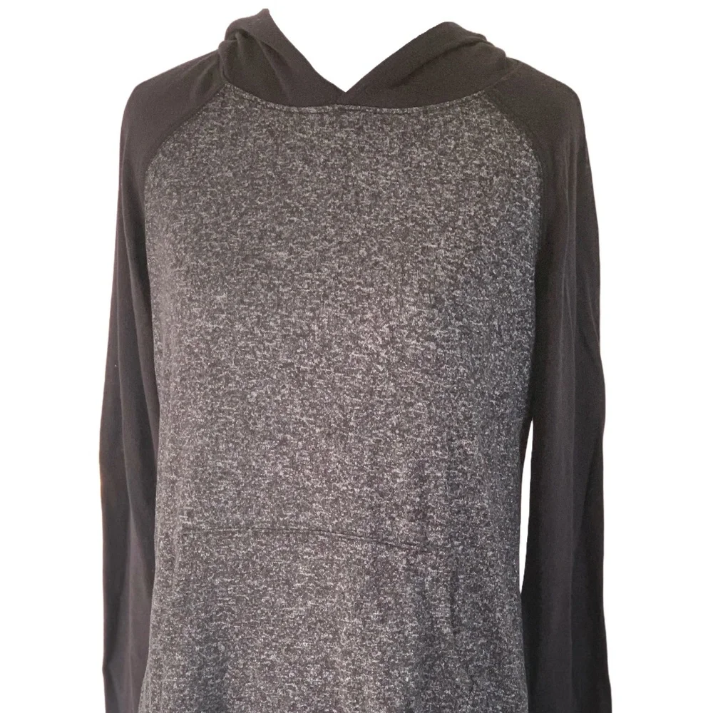 Justice Soft Lightweight Grey Hoodie with Front Pocket Size 14/16 Plus